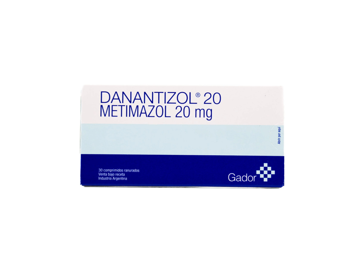 DANANTIZOL 20 MG X 30 COMP