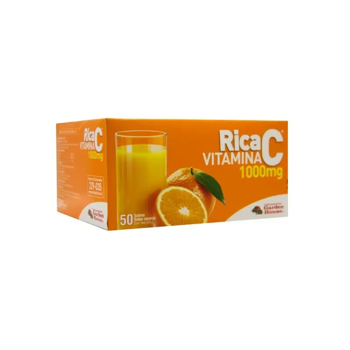 RICA C 1000 MG X 50 SOBRES GARDEN