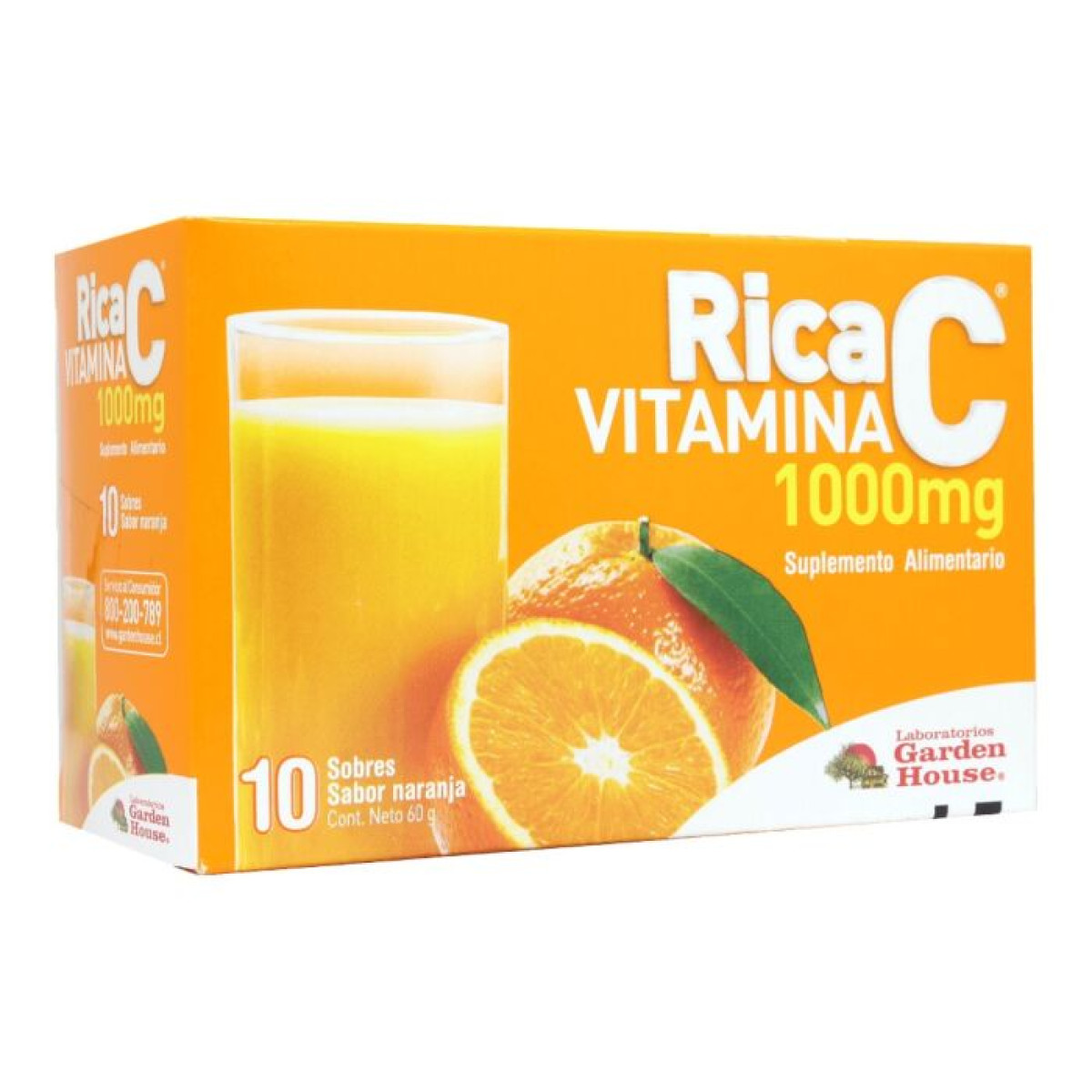 RICA C 1000 MG X 10 SOBRES GARDEN