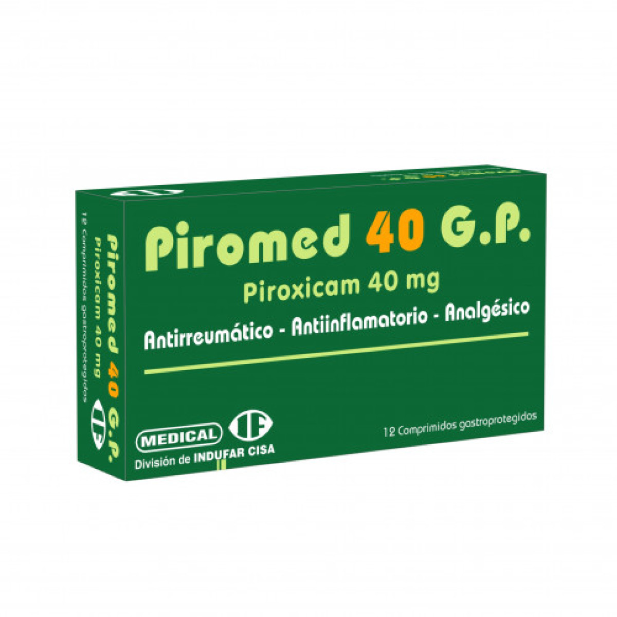 PIROMED 40 GP X 12 COMP