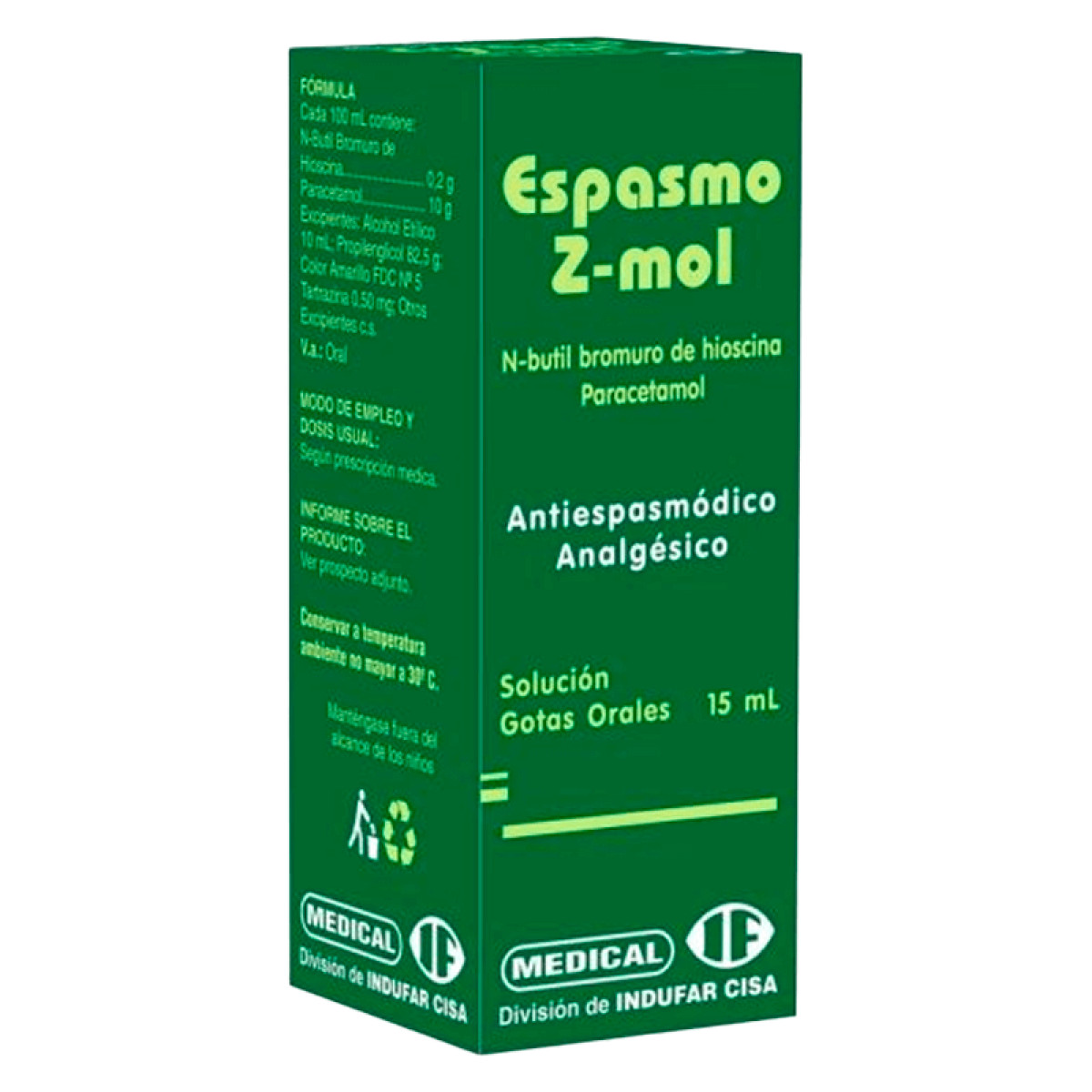 ESPASMO Z-MOL GTS ORAL X 15 ML