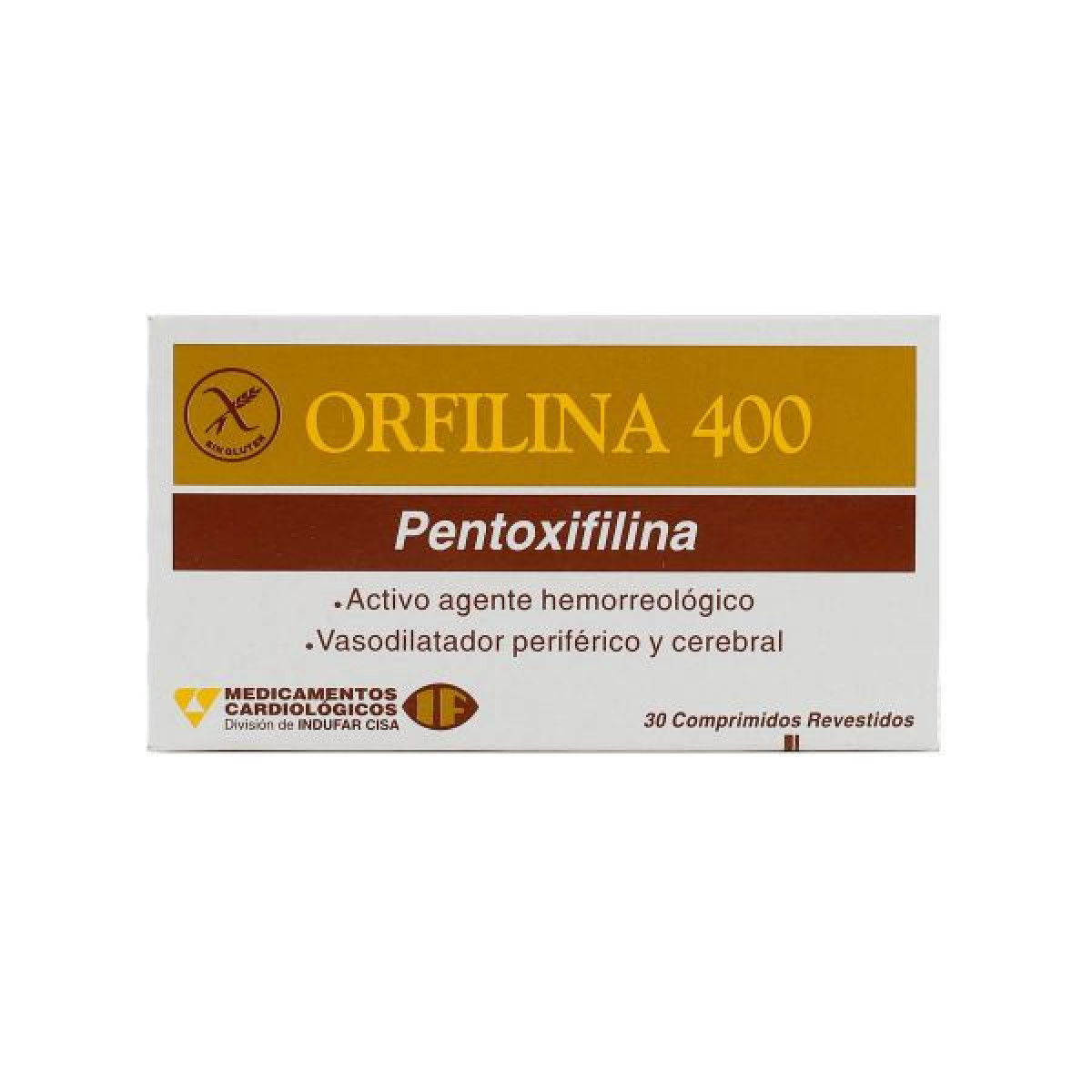 ORFILINA 400 MG X 30 COMP RECUB