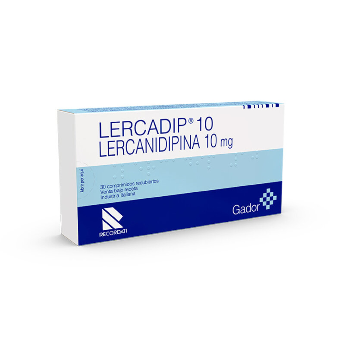 LERCADIP 10 MG X 30 COMP