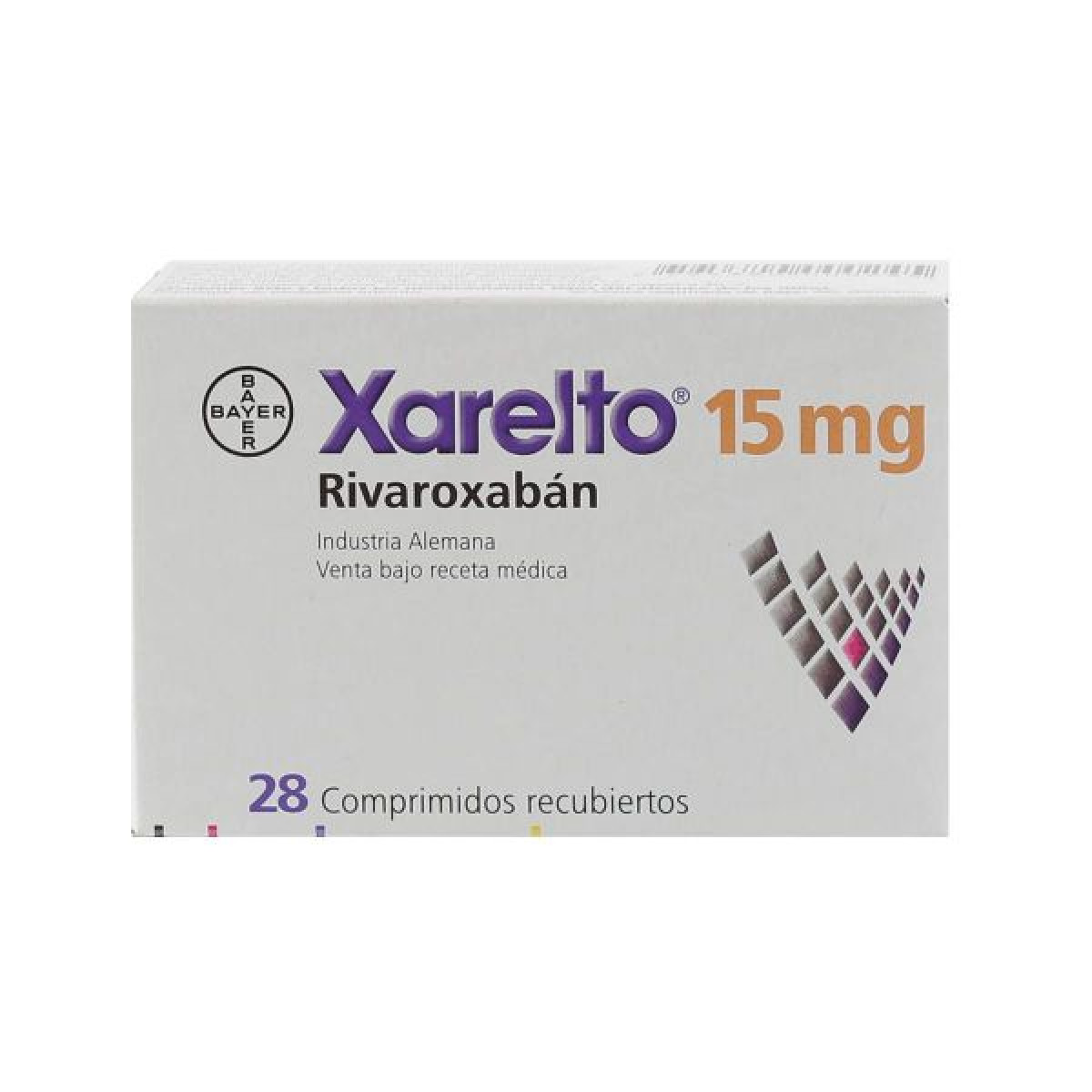 XARELTO 15 MG X 28 COMP RECUB