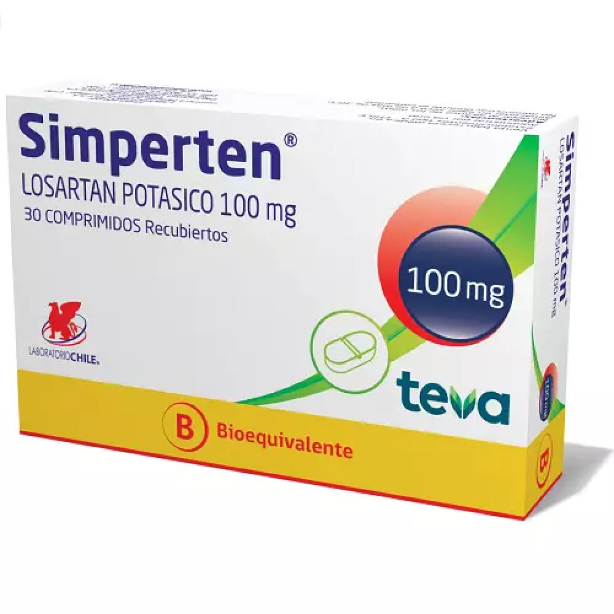 SIMPERTEN 100 MG X 30 COMP RECUB