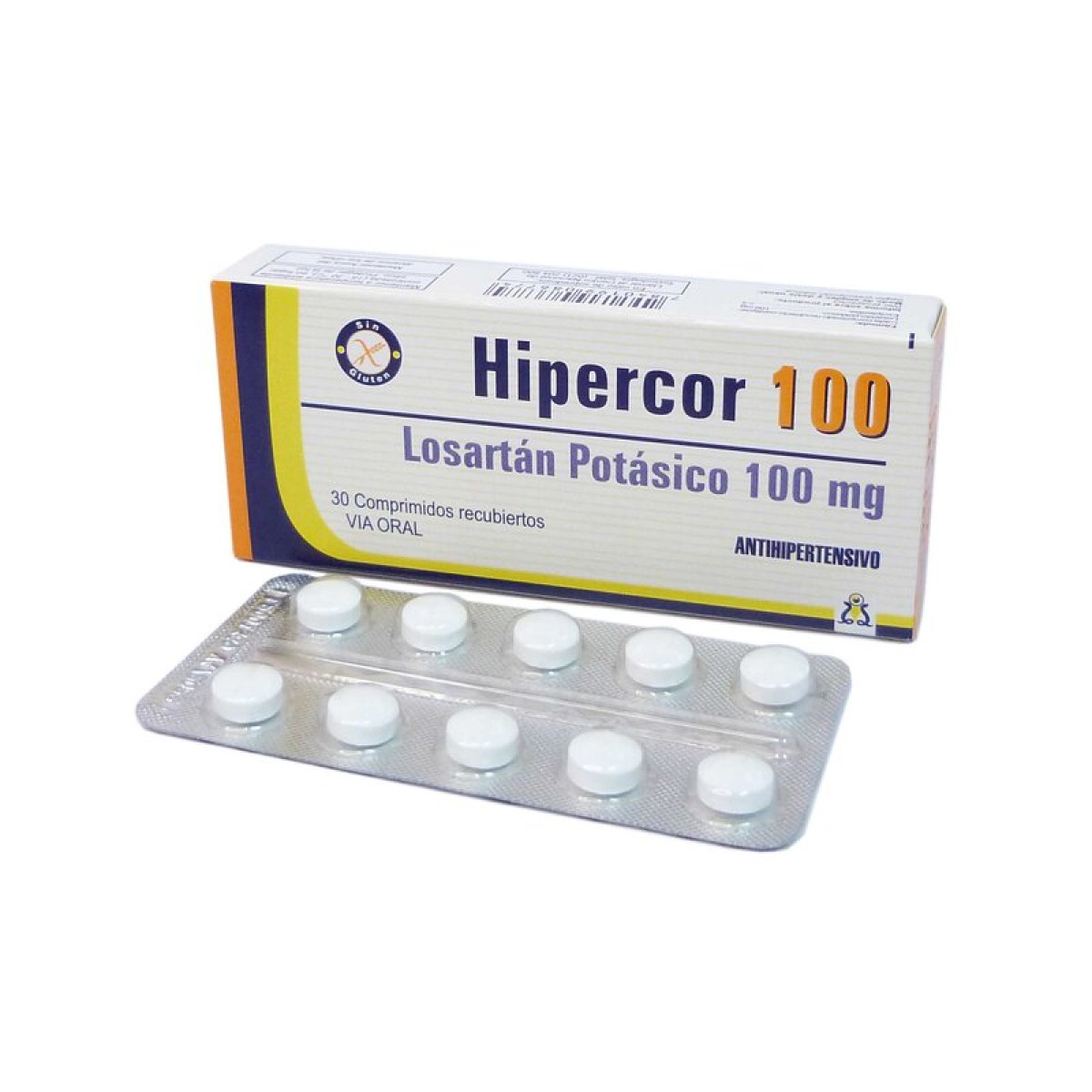 HIPERCOR 100 MG X 30 COMP