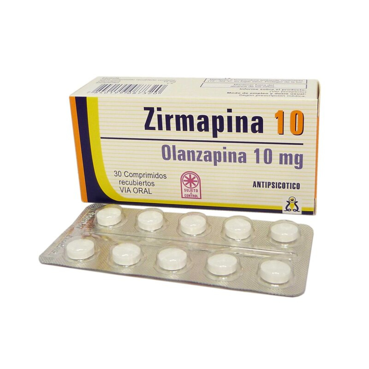 ZIRMAPINA 10 MG X 30 COMP RECUB+++