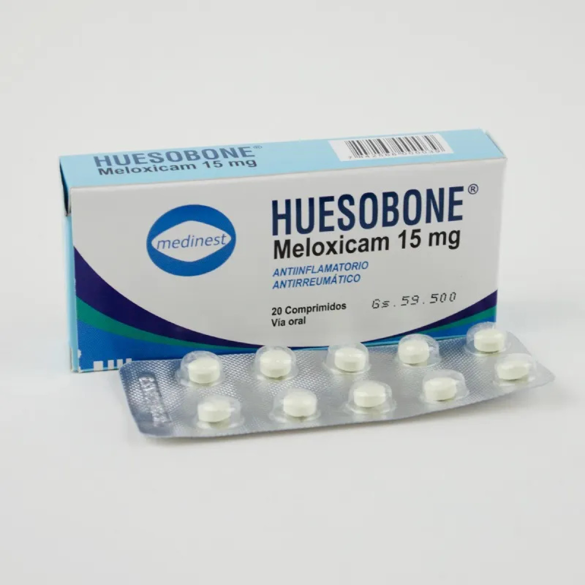 HUESOBONE 15 MG X 20 COMP