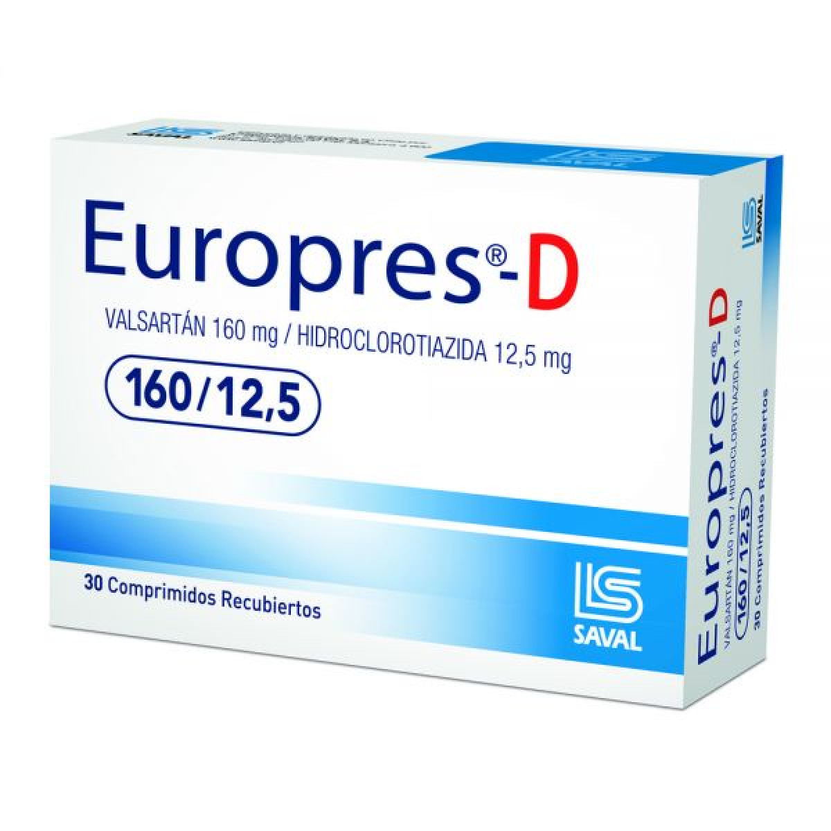 EUROPRES D 160/12,5 MG X 30 COMP