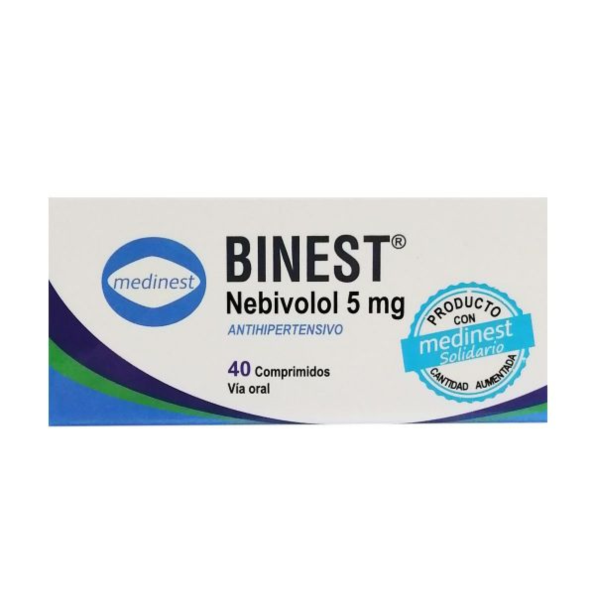 BINEST 5 MG X 40 COMP