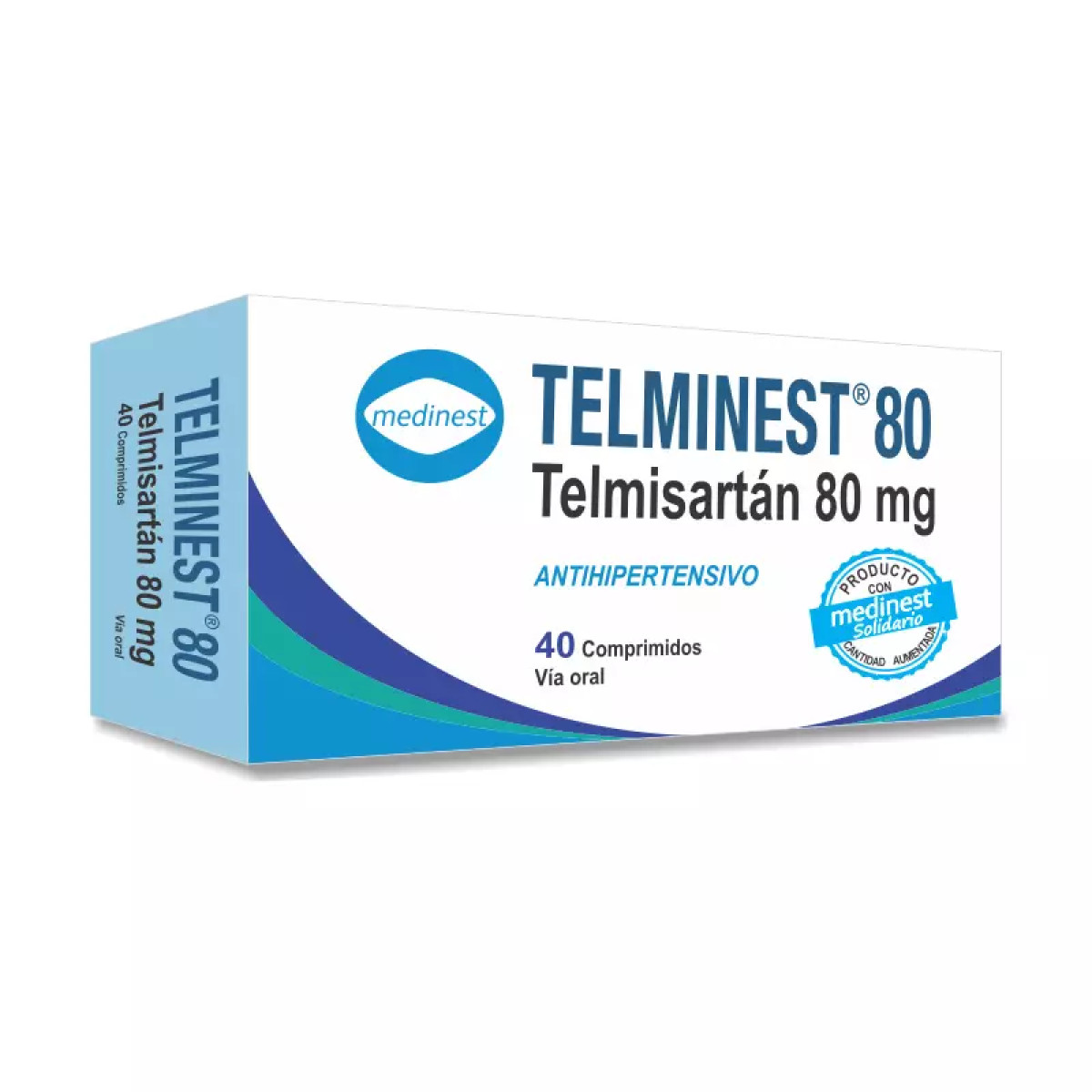 TELMINEST 80 MG X 40 COMP