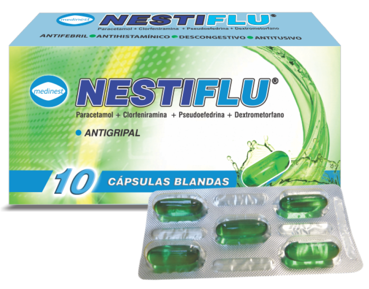 NESTIFLU X 10 CAPS BLANDAS