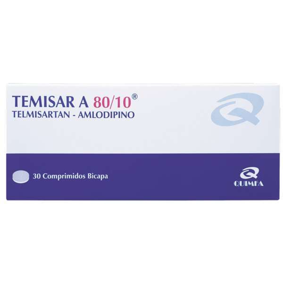 TEMISAR A 80/10 MG X 30 COMP