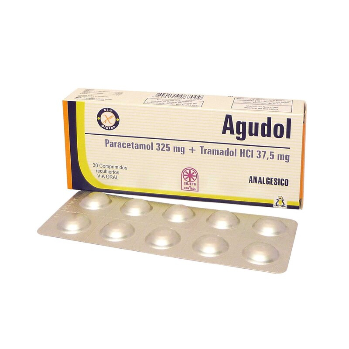 AGUDOL 37.5 MG X 30 COMP RECUB +++