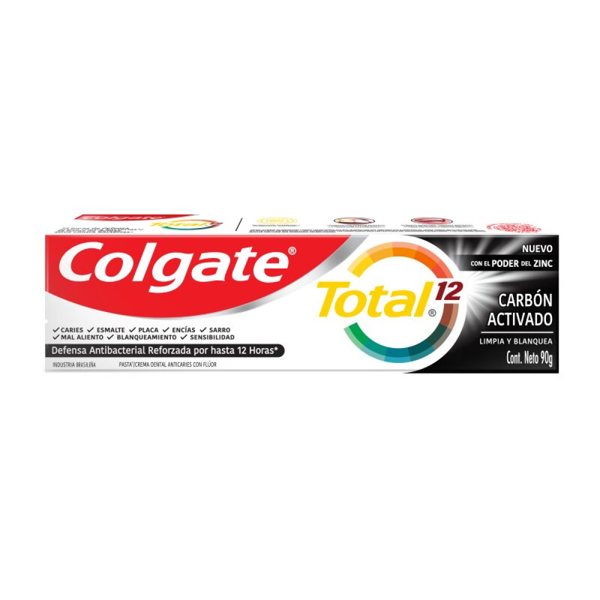 COLGATE CR DENT 90 GR TOTAL12 CARB