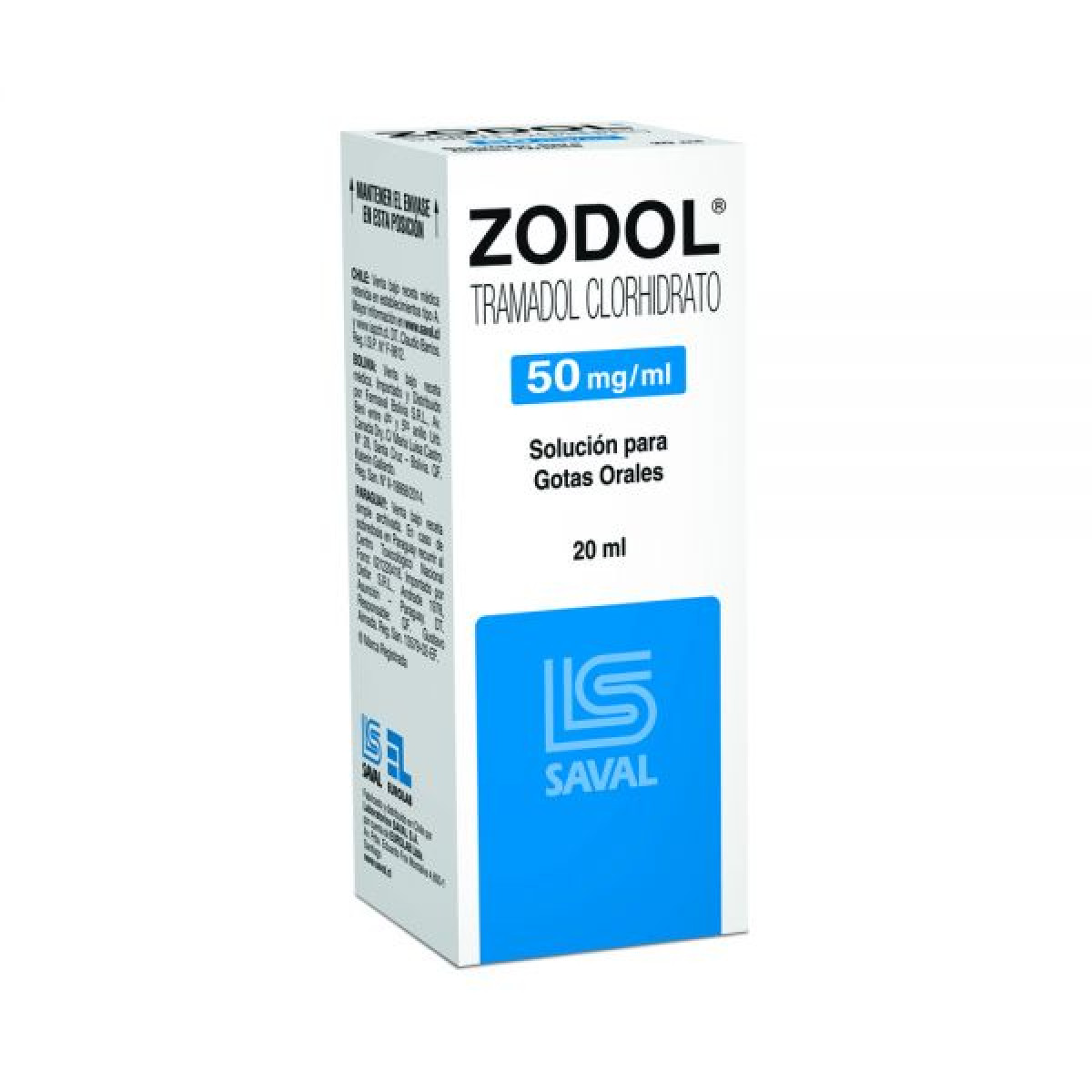 ZODOL 50 MG GTS ORAL X 20 ML +++