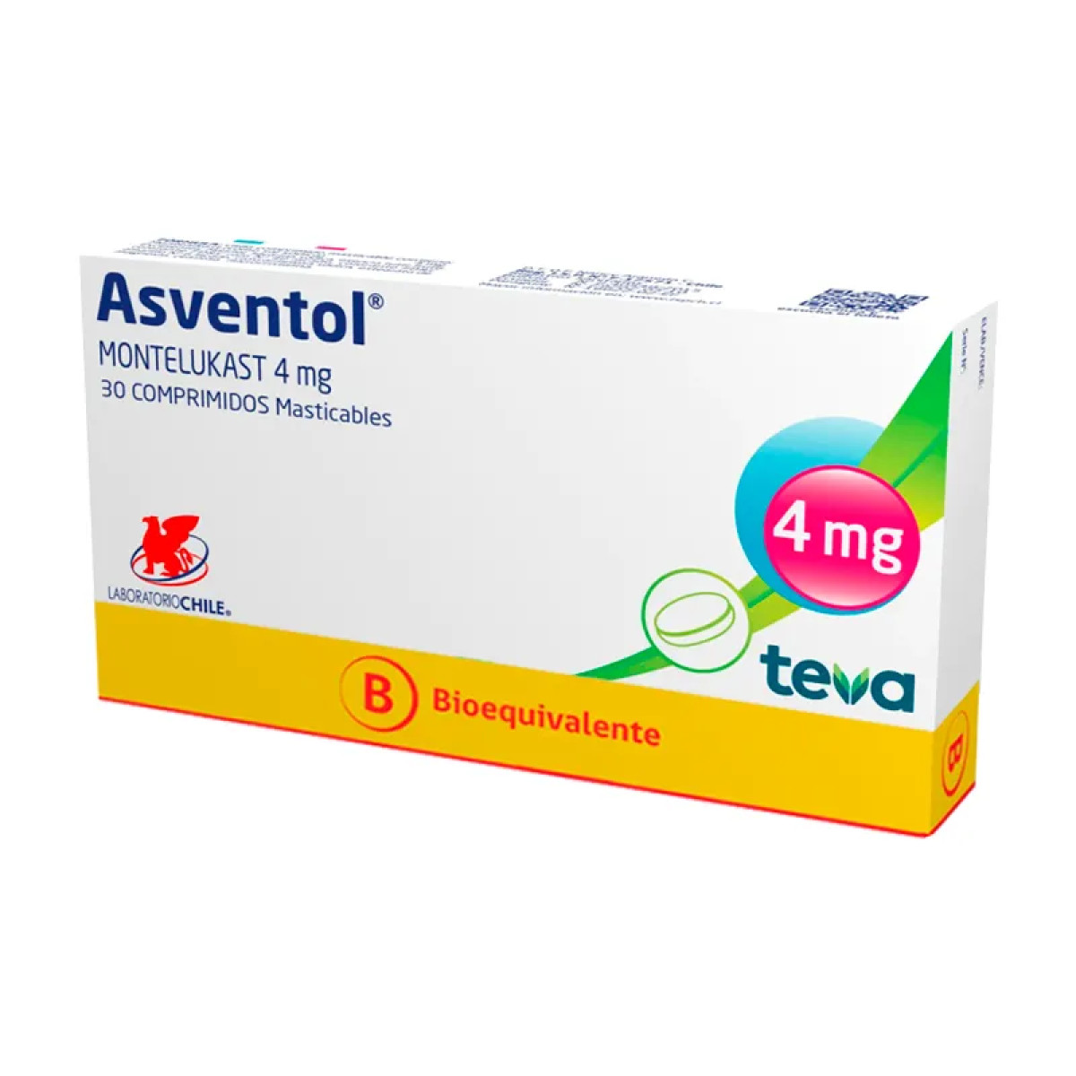 ASVENTOL 4 MG X 30 COMP MAST
