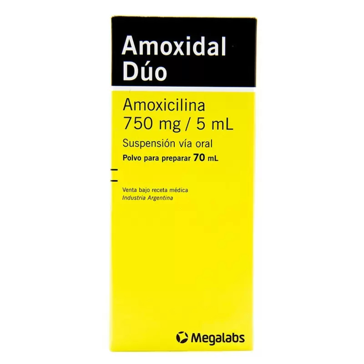 AMOXIDAL DUO 750 MG SUSP X 70M(RSA)