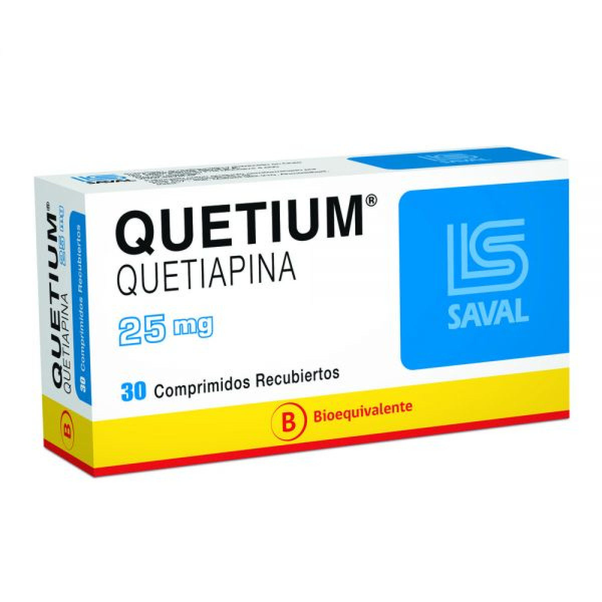 QUETIUM 25 MG X 30 COMP RECUB