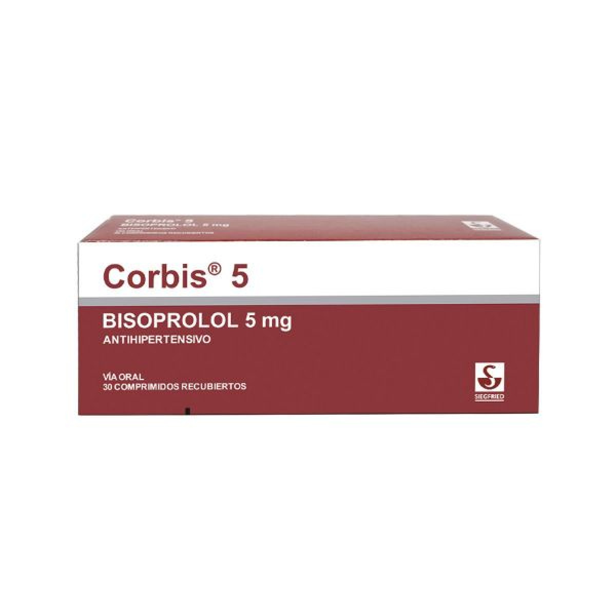 CORBIS 5 MG X 30 COMP RECUB