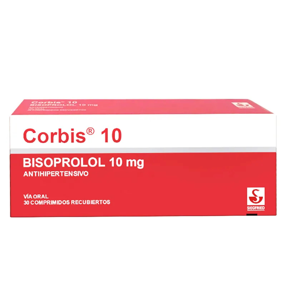 CORBIS 10 MG X 30 COMP RECUB