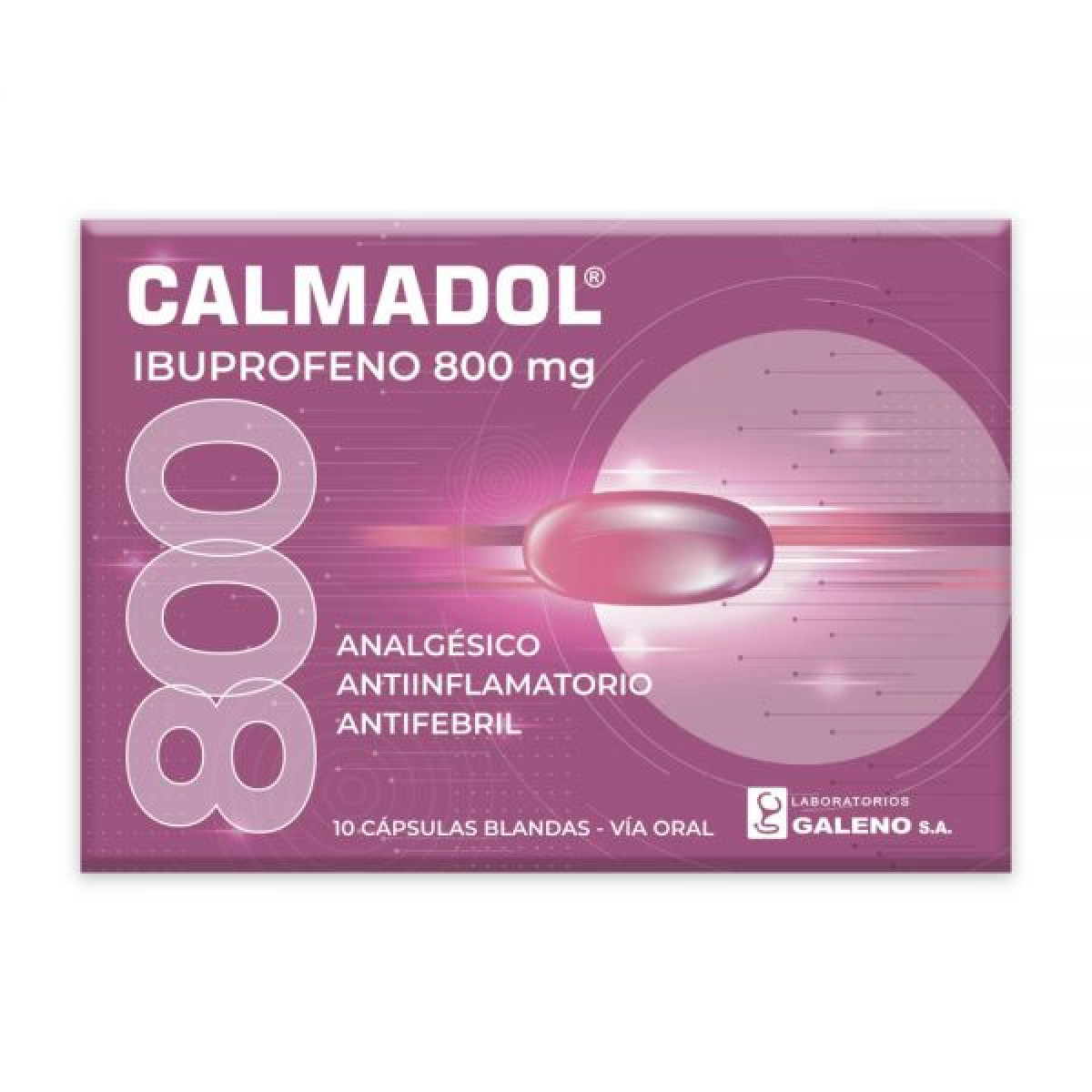 CALMADOL 800 MG X 10 CAPS