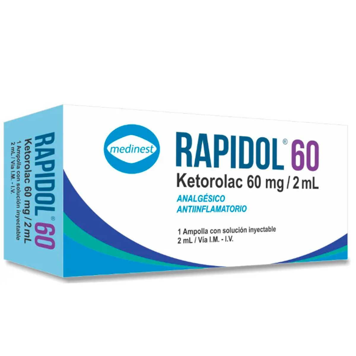 RAPIDOL 60 SOL INY 2 ML X 1 AMP