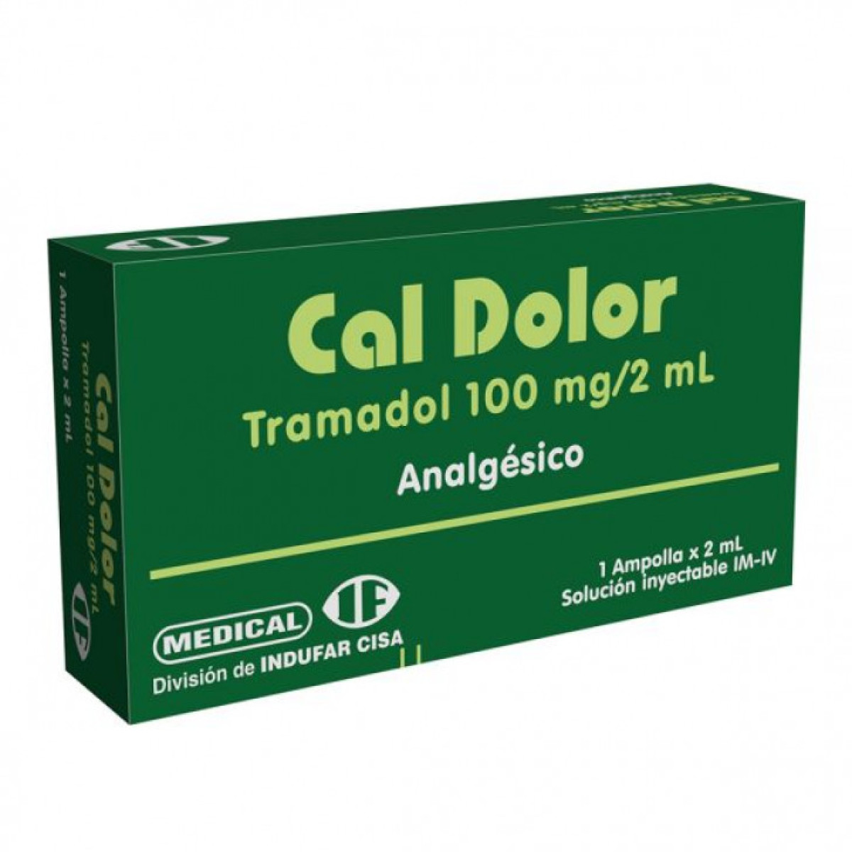 CAL DOLOR 100 MG  X 1 AMP 2ML +++