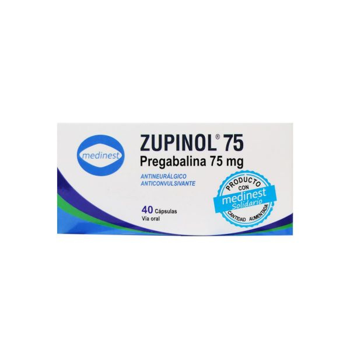 ZUPINOL 75 MG X 40 CAPS
