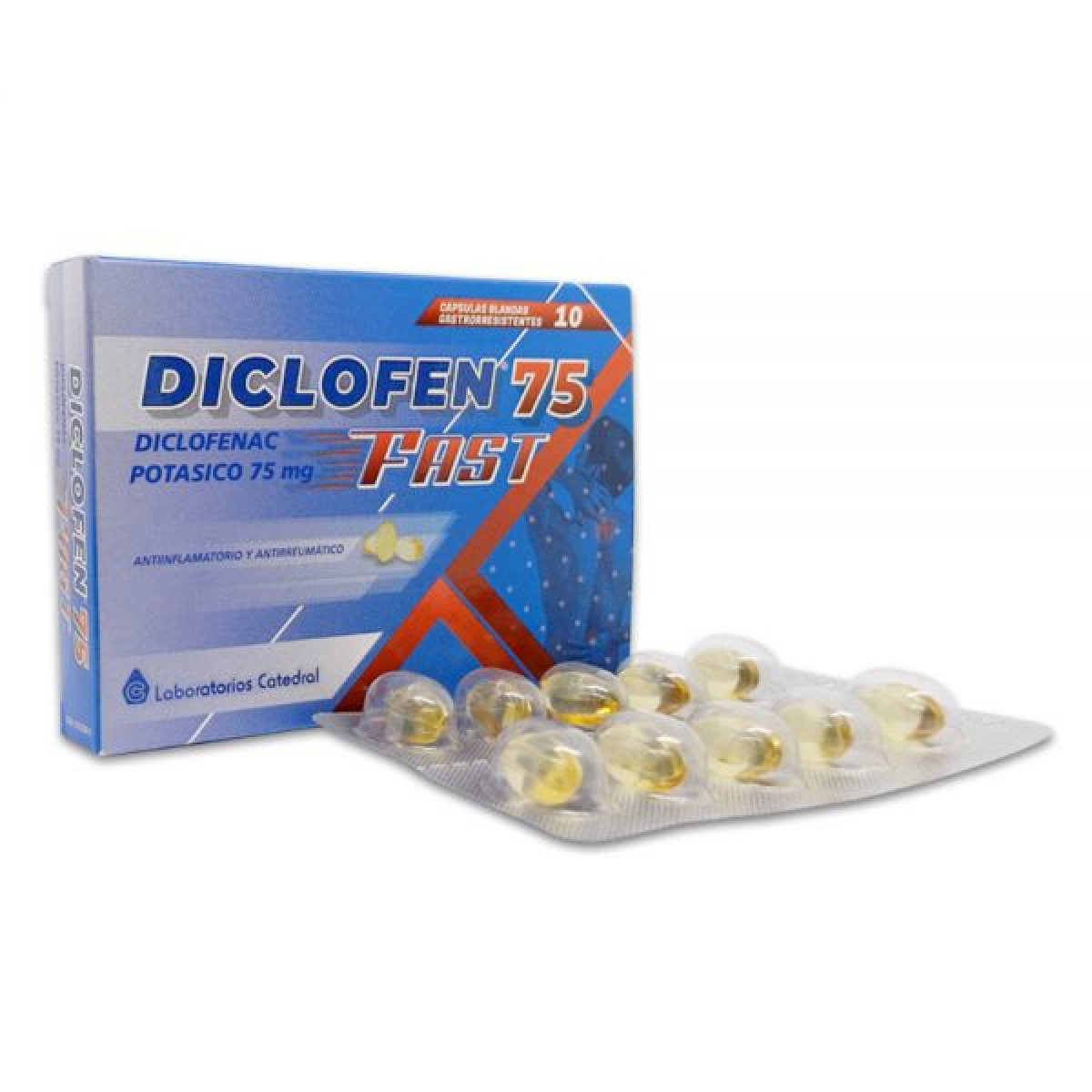 DICLOFEN 75 MG FAST X 10 CAPS