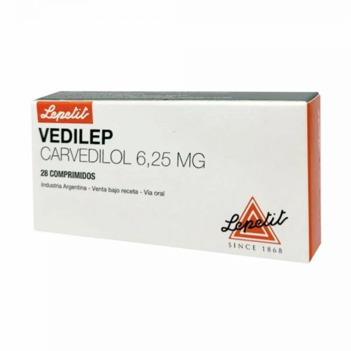 VEDILEP 6,25 MG X 28 COMP