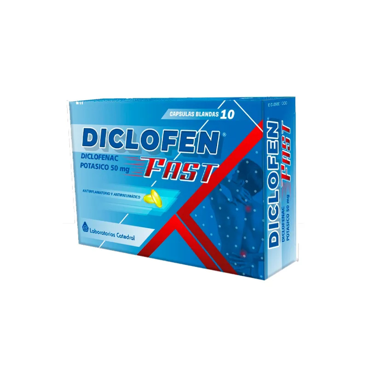 DICLOFEN FAST X 10 CAPS BLAN