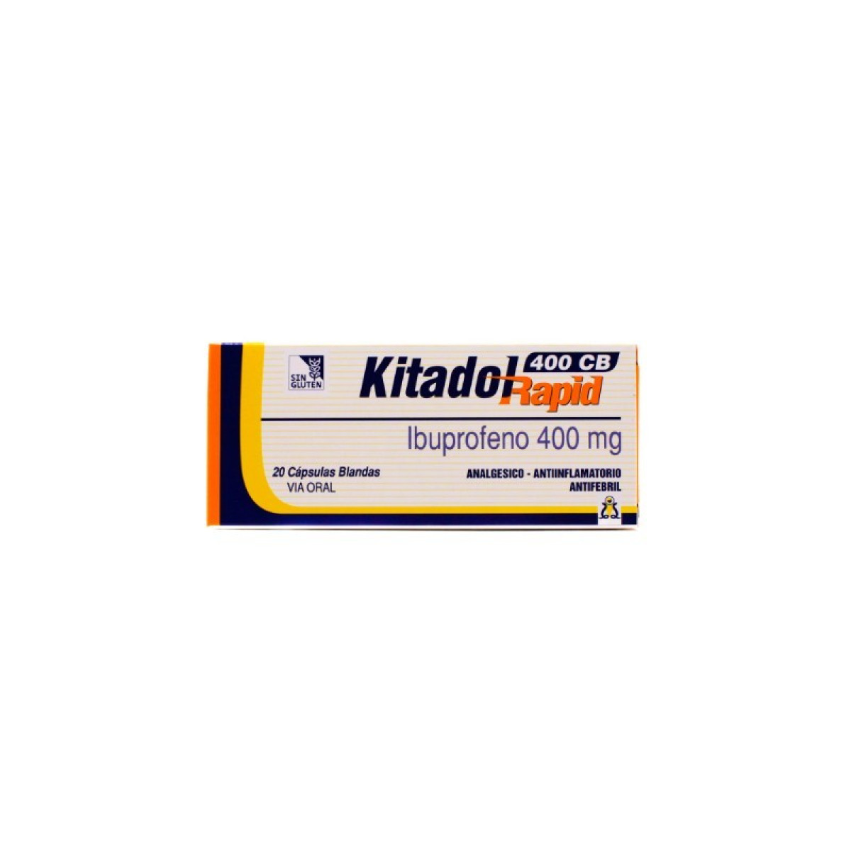 KITADOL RAPID 400 MG X 20 CAPS BLAN