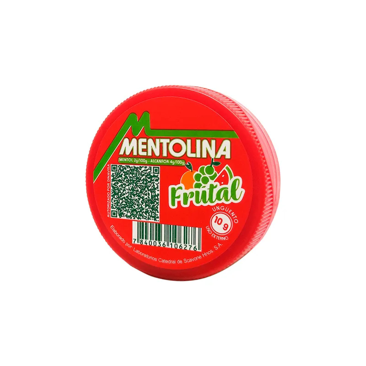 MENTOLINA FRUTAL POTE X 10 GR (*25)