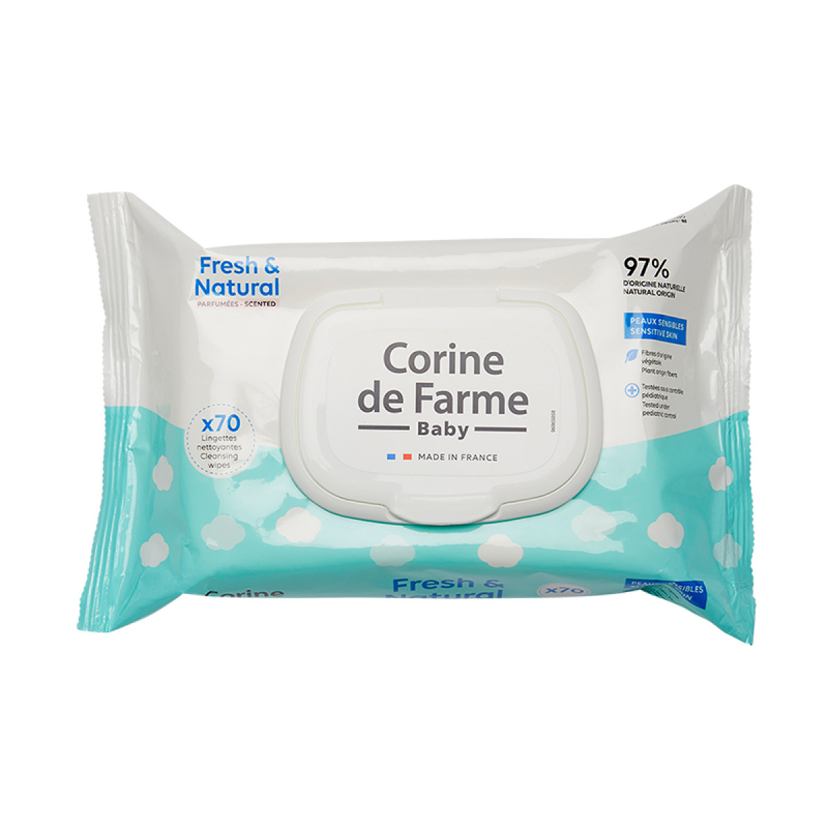 CORINE BABY TOALLITA H X 70 NATURAL