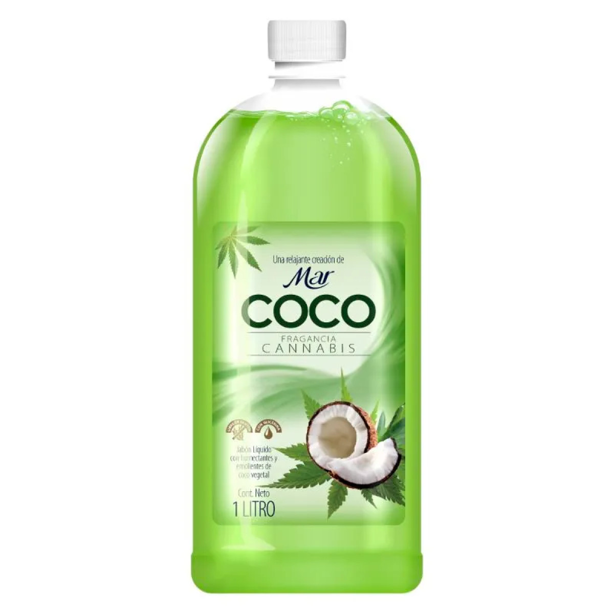 MAR JABON LIQ 1000 ML COCO CANNABIS