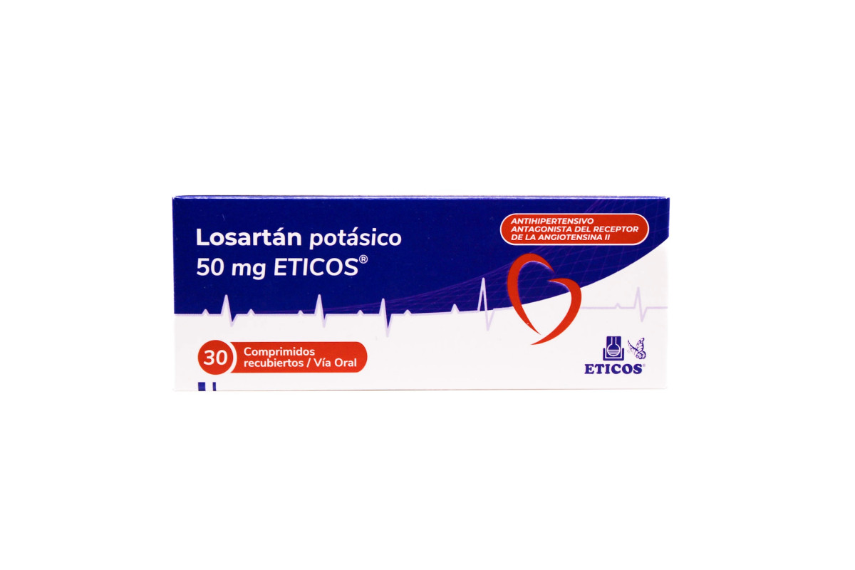 LOSARTAN 50 MG 30 COMP REC(ETICOS)