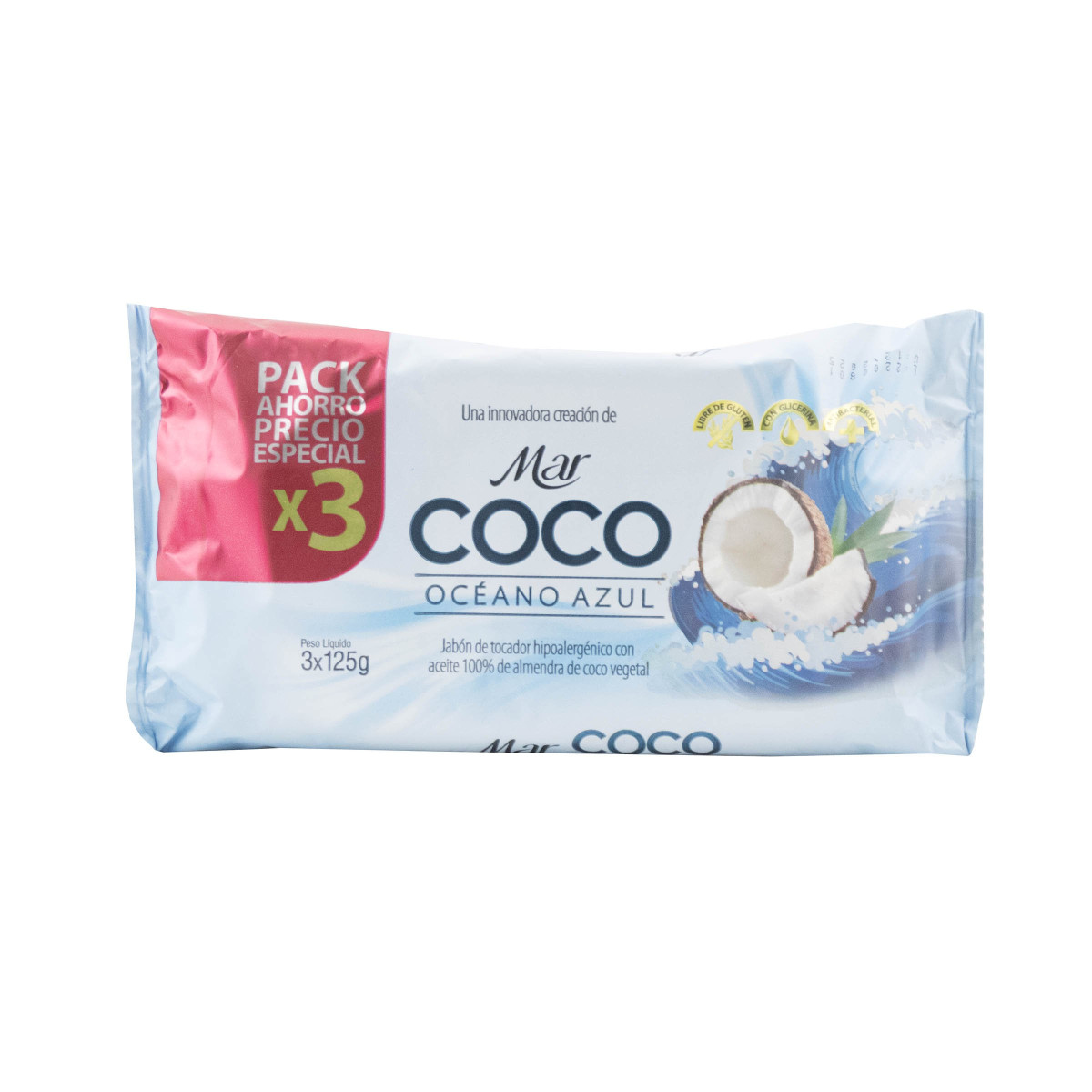 MAR COCO JABON 125 GR X 3 OCEANO