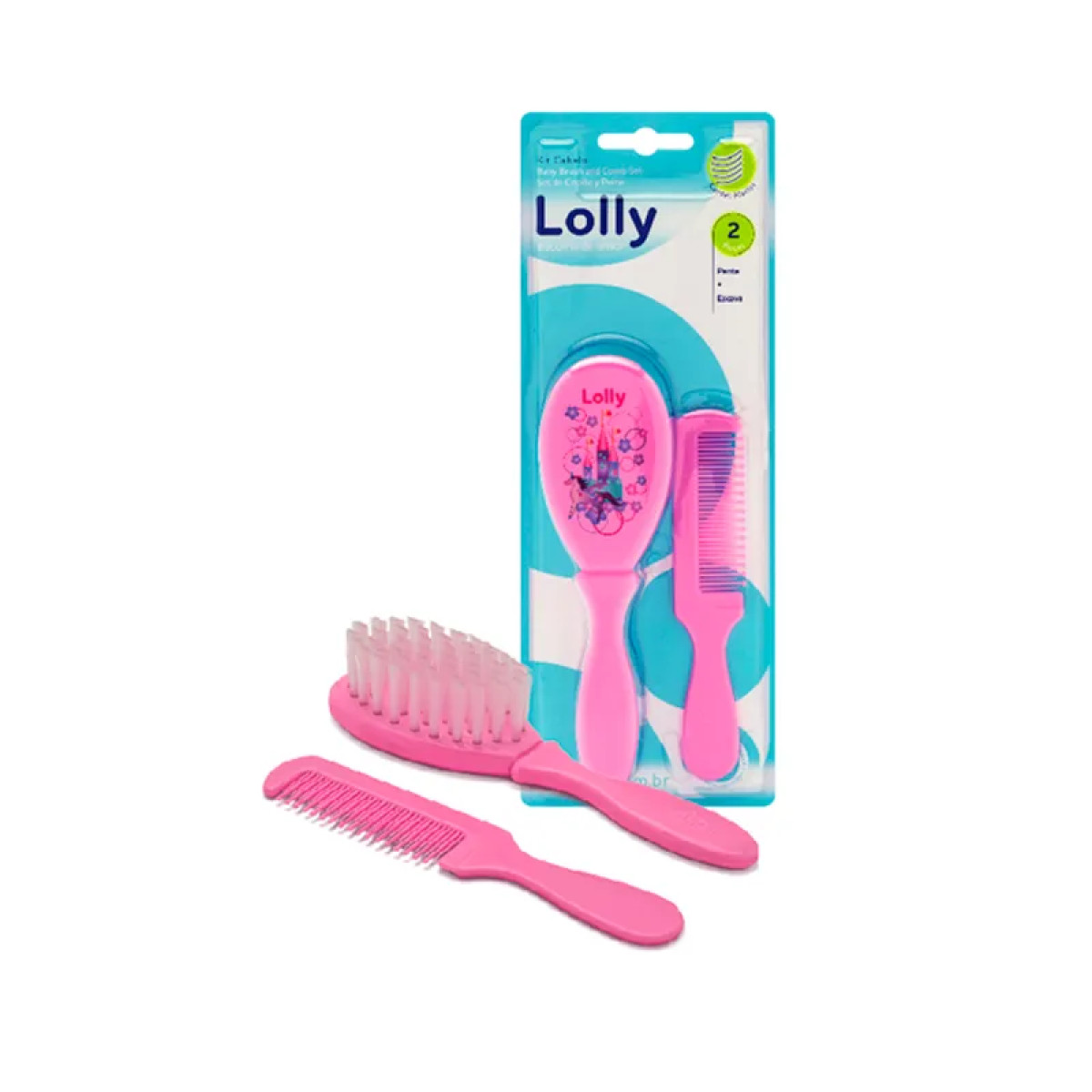 LOLLY SET CEP+PEINE 7050-01-ROSA