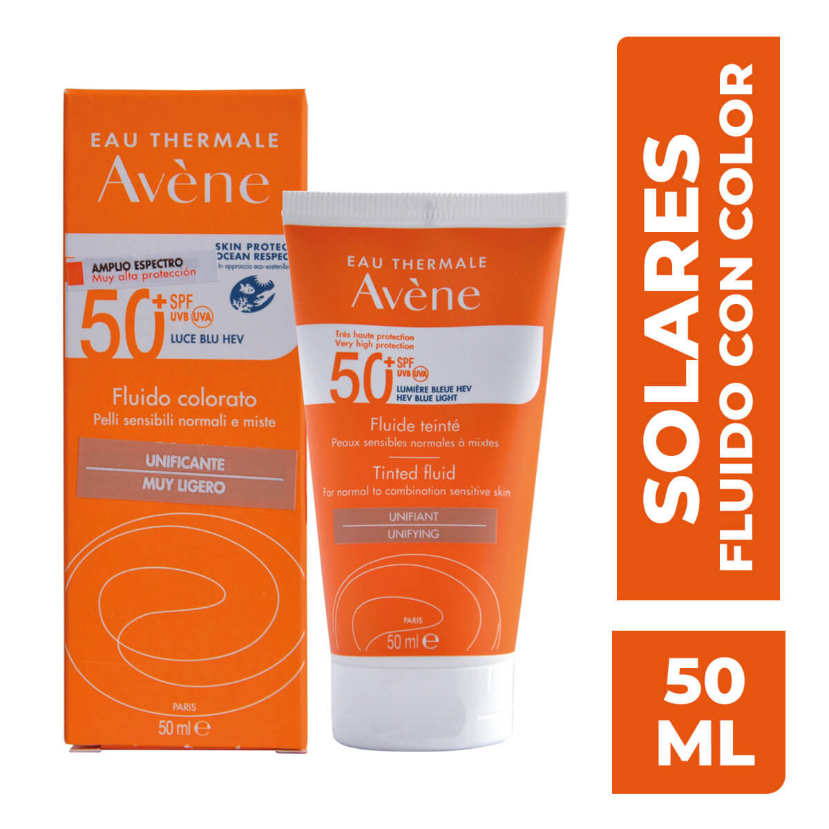 AVENE SOLAR FPS50 FLUID COLOR 50 ML