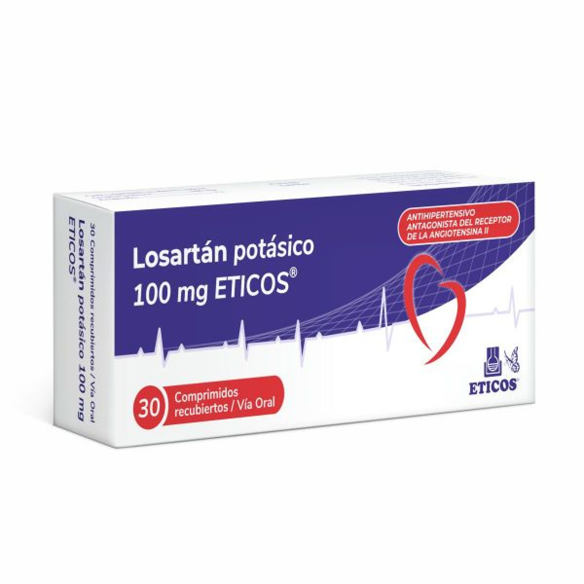 LOSARTAN 100 MG 30 COMP REC(ETICOS)