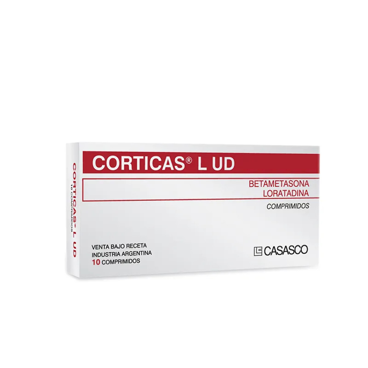 CORTICAS L UD X 10 COMP