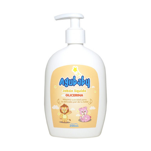 AGUBABY JABON LIQ 200 ML GLIC DOSIF