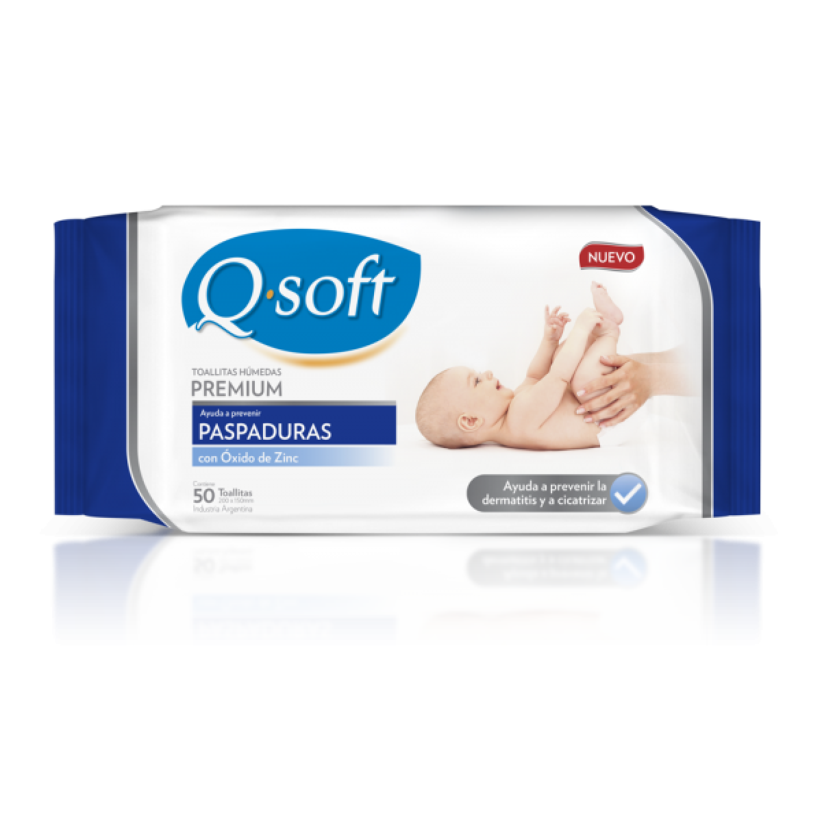 Q SOFT TOALLITA H X 50 OXID ZINC