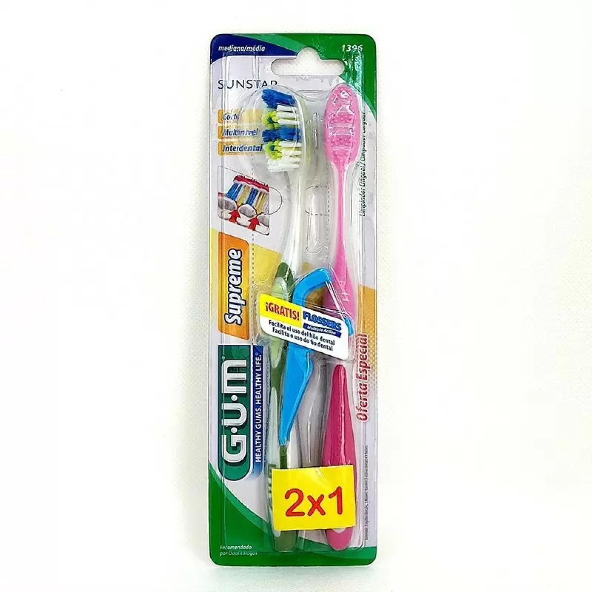 GUM CEP DENT SUPREME FLO M X 2 4300