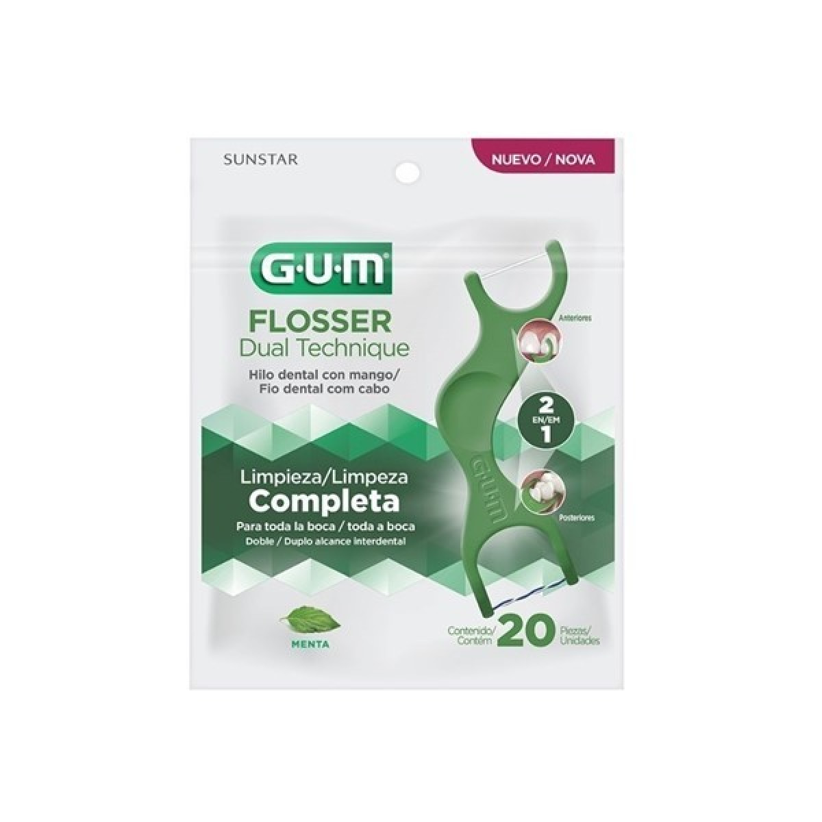 GUM CEP DENT FLOS DUAL TEC X 20 UNI