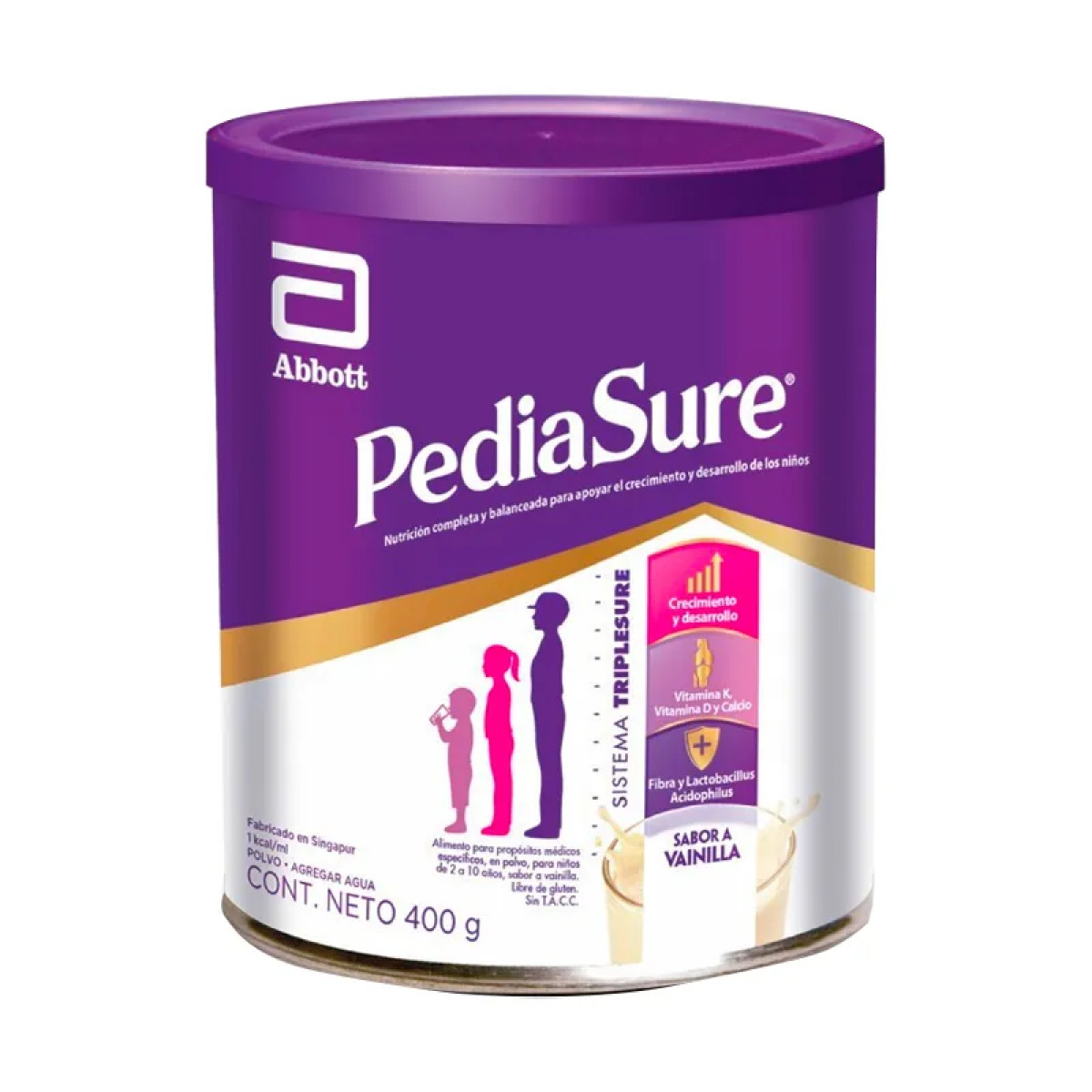 PEDIASURE POLVO X 400 GR VAINILLA