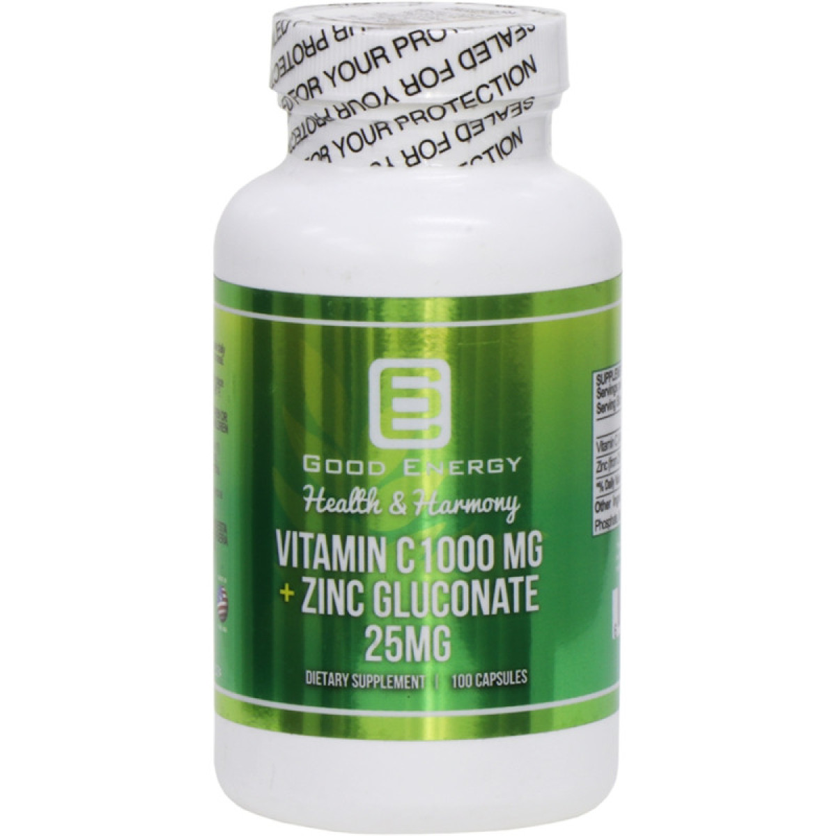 VITAMIN C 1000MG+ZINC25 MG X 100 GO