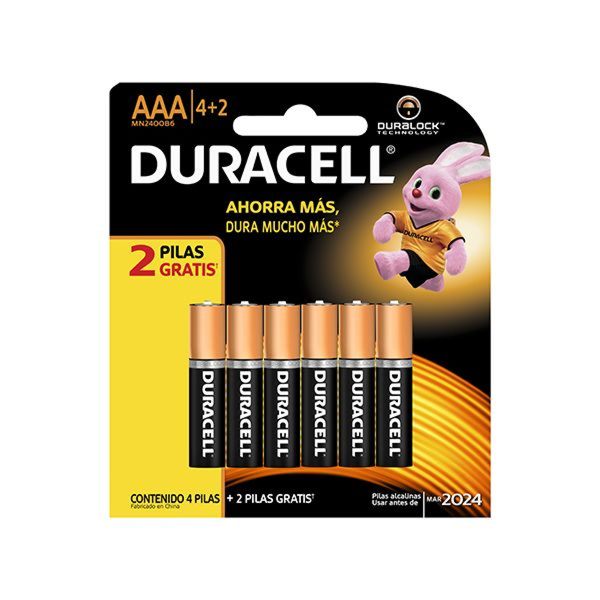 DURACELL PILAS ALC AAAX4+2 4481