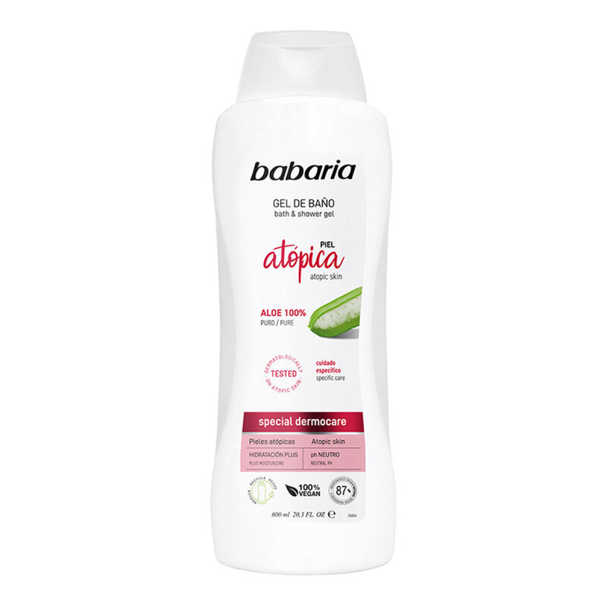BABARIA GEL DE BANO 600 ML PIEL ATO